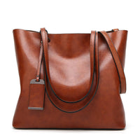 Bolso de hombro para mujer estilo retro cuero liso burdeos - Elea