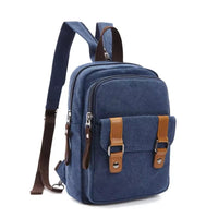 Mochila cruzada unisex con múltiples bolsillos estilo vintage - Axel