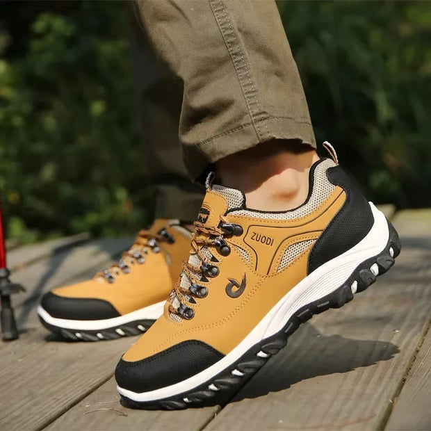 Zapatillas senderismo hombre material antideslizante estilo trekking - Damián