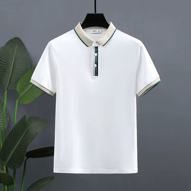 Polo para hombre algodón piqué detalle contraste estilo casual - Mateo