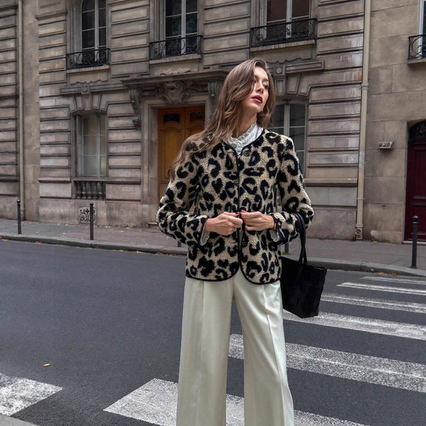 Chaqueta con estampado de leopardo para mujer - Narelle