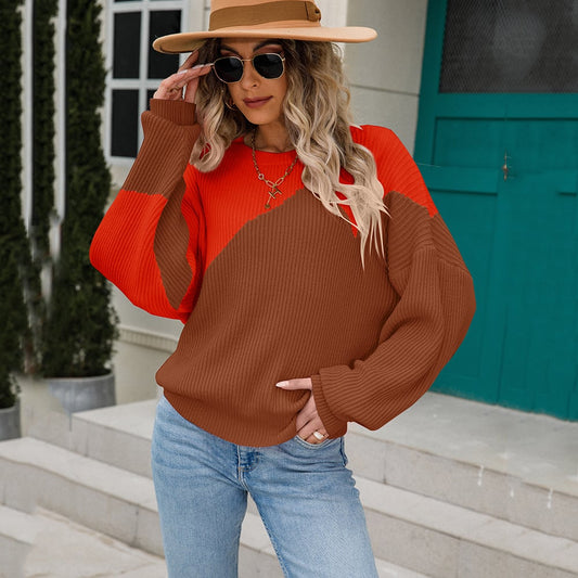 Suéter para mujer de punto bicolor - Alvéra