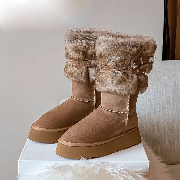 Botas de invierno para mujer efecto envolvente - Senaira