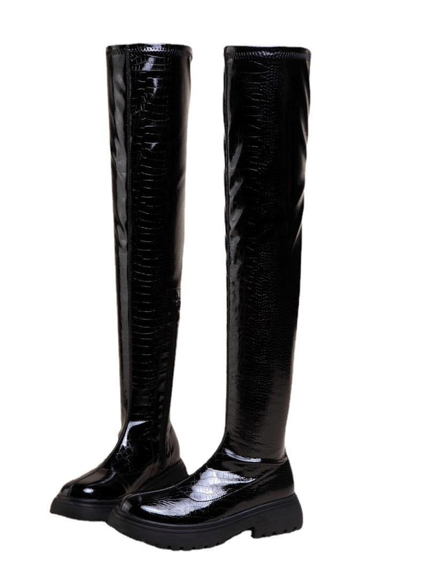 Botas altas para mujer con cremallera - Hildur