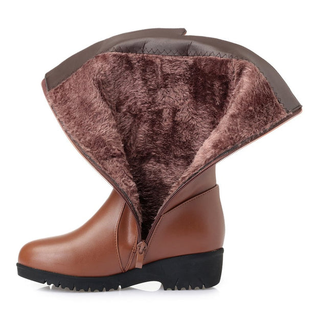 Botas para mujer de cobertura alargada con plataforma ligera - Lareva