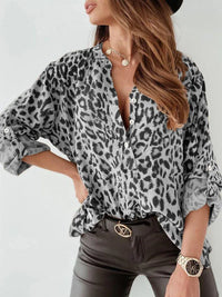 Blusa de Manga Larga con estampado de leopardo - Hilma