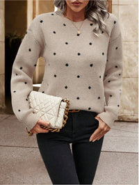 Suéter de punto jacquard para mujer - Briska