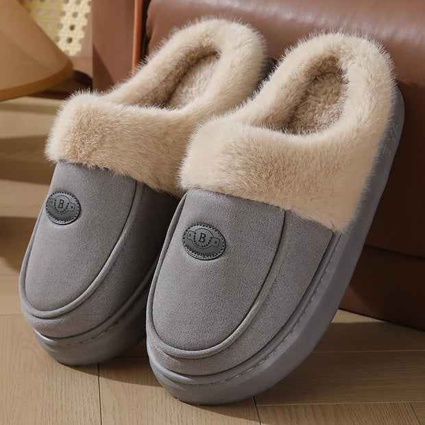 Pantuflas de hombre Cálido forro de piel Antideslizante - Lars