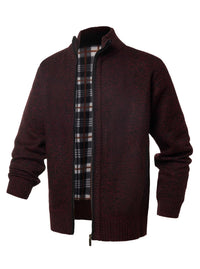 Chaqueta de punto con cremallera y cuello alto - Joshua