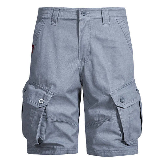 Pantalones cortos hombre bolsillos cargo algodón casual - Jason