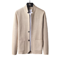 Chaqueta de punto para hombre con cuello mao - Karl