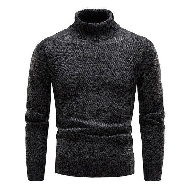 Suéter para hombre cuello alto efecto tejido - Raiden