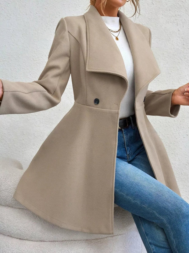 Abrigo largo y elegante para mujer - Evarine
