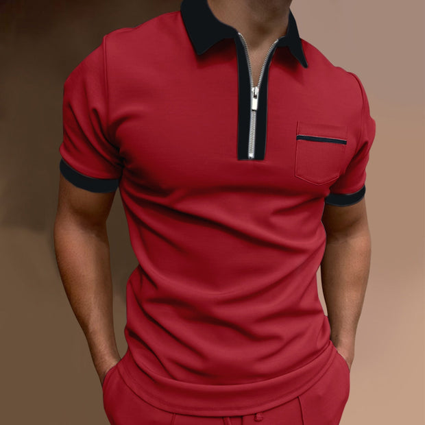 Anton - Bolso slim con solapa de moda para hombre