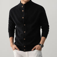 Cárdigan grueso de cuello alto para hombre - Silah