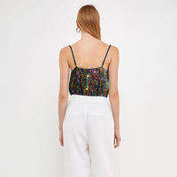 Top para mujer de lentejuelas luminosas - Nerya