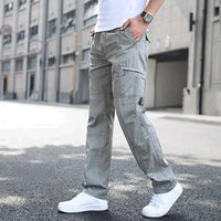 Pantalones cargo de algodón para hombre
