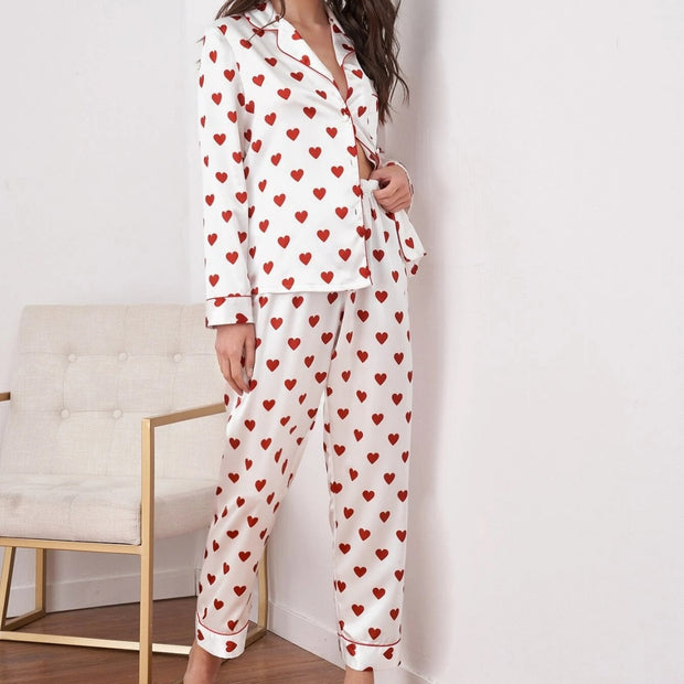 Conjunto de pijama con estampado de corazón - Elsa