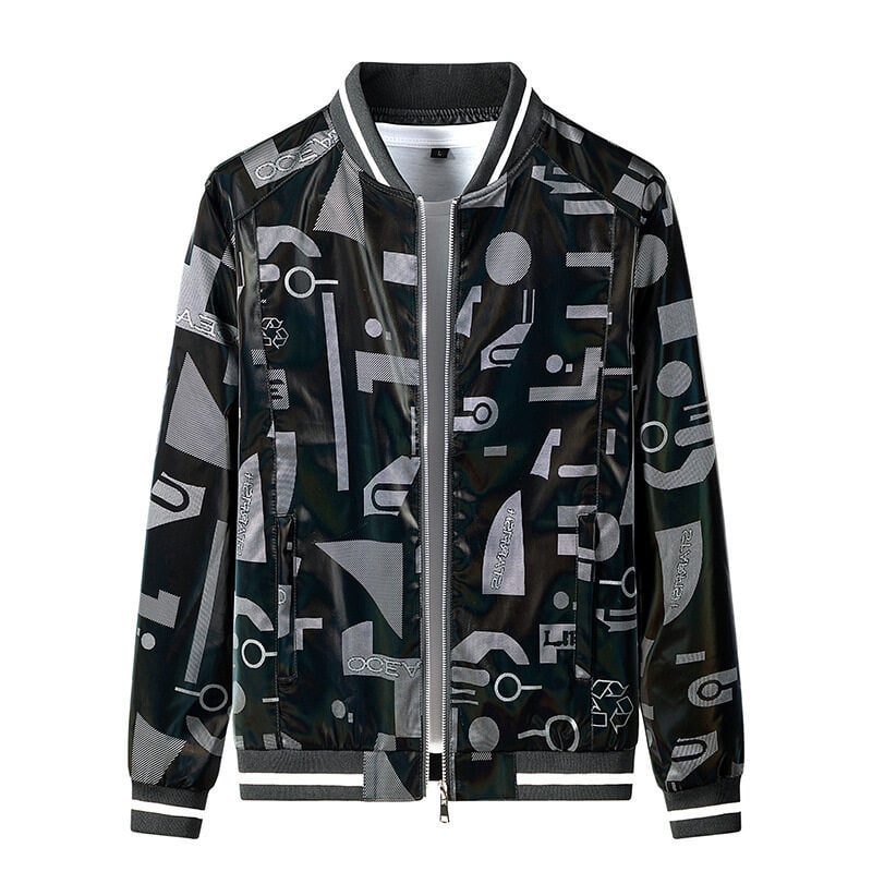 Chaqueta bomber para hombre con estampado gráfico - Varlen