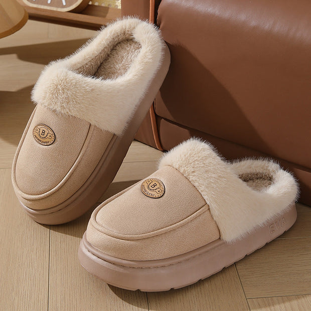 Pantuflas de hombre Cálido forro de piel Antideslizante - Lars