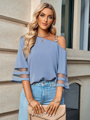 Azul y gris