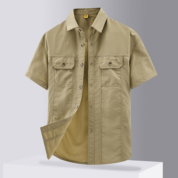 Camisa de trabajo hombre estilo casual con bolsillos - Felipe