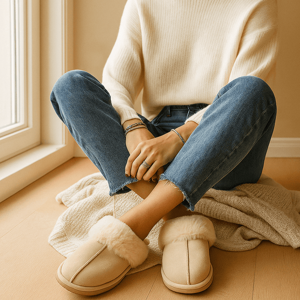 Zapatillas de casa para mujer de efecto afelpado - Savelle