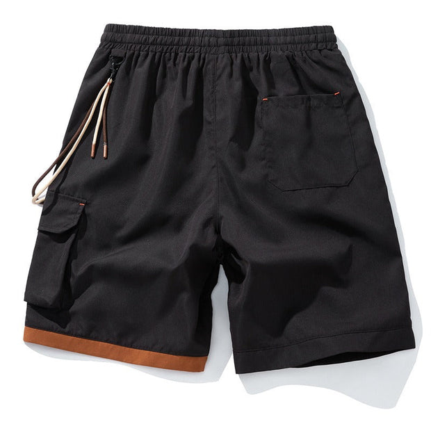 Pantalones cortos para hombre estilo deportivo con bolsillo lateral decorativo - Victor