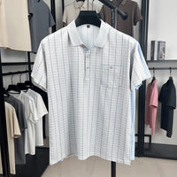 Polo hombre tejido transpirable estilo clásico con bolsillo - Gerardo