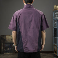 Camiseta hombre crepé técnico media cremallera cuello alto - Cristiano