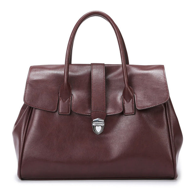 Bolso de mano mujer piel sintética gran capacidad estilo sofisticado - Élodie