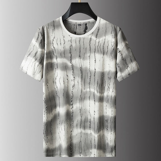 Camiseta estampada efecto desgastado para hombre - Gaspard