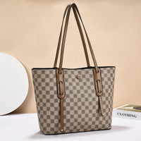 Bolso de hombro para mujer con estampado geométrico estilo tote - Alejandra
