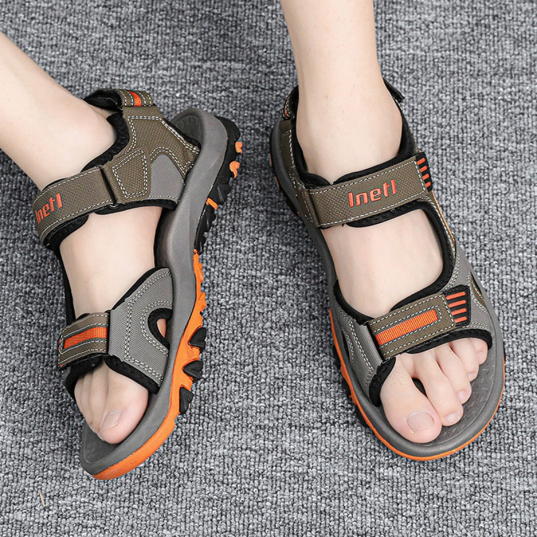 Sandalias trekking hombre ajustables antideslizantes - Iker
