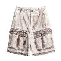 Pantalones cortos para hombre de algodón lavado estilo cargo - Marc