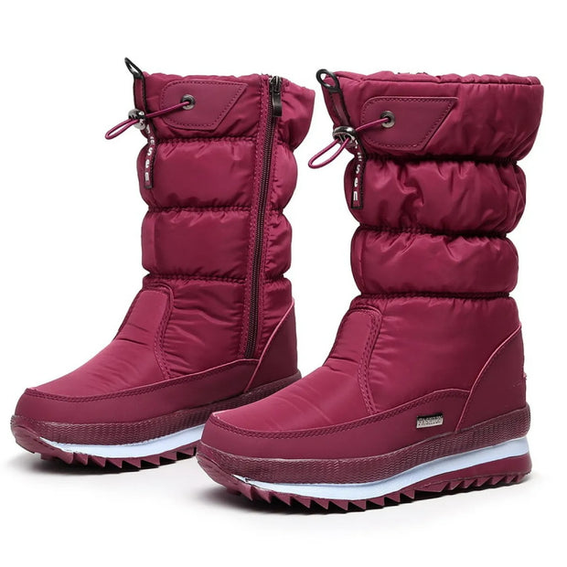 Botas de invierno para mujer efecto acolchado impermeable - Ilaria