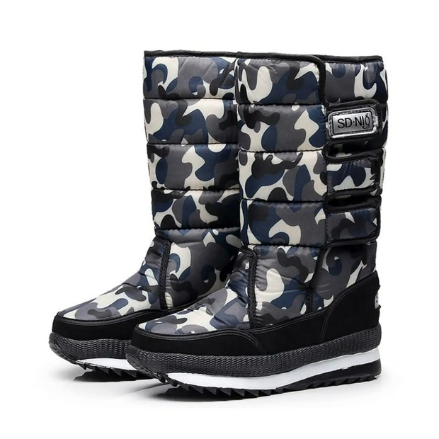 Botas de invierno para mujer efecto acolchado impermeable - Ilaria