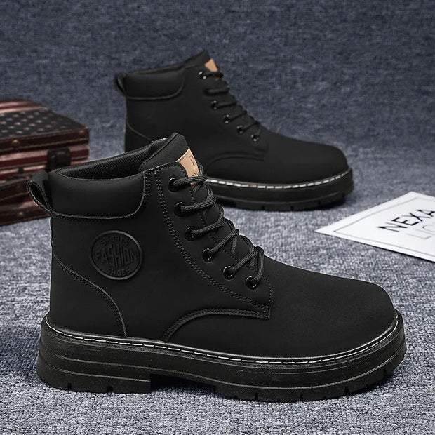 Botas altas para hombre de cuero sintético con suela gruesa estilo urbano - Elías