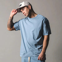 Camiseta hombre algodón corte holgado manga corta - Jacob