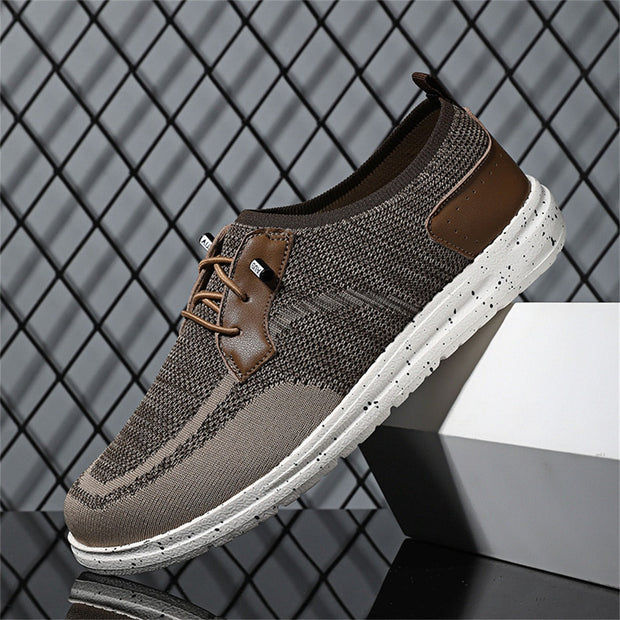 Zapatillas deportivas para hombre tejido transpirable con detalles sintéticos - Henrik
