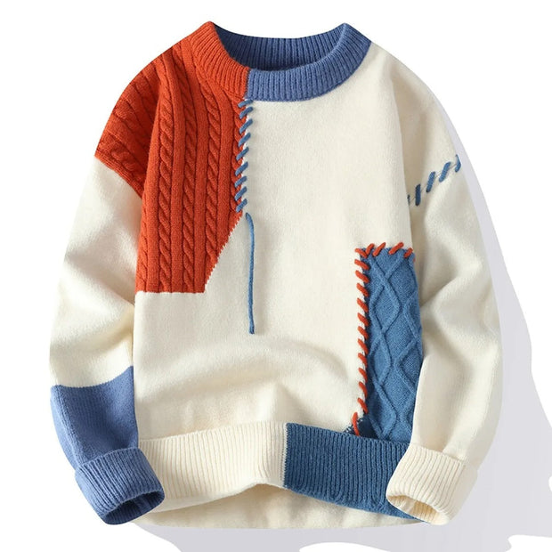 Suéter patchwork hombre - Renloch