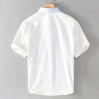 Camisa manga corta para hombre contraste patchwork - Elian