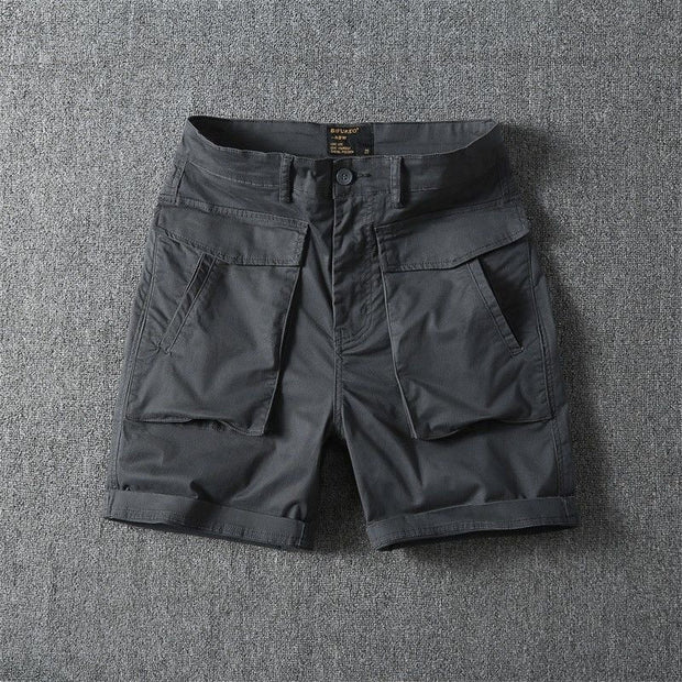 Pantalones cortos para hombre algodón bolsillos cargo estilo casual - Erik