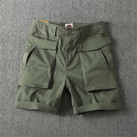Pantalones cortos para hombre algodón bolsillos cargo estilo casual - Erik