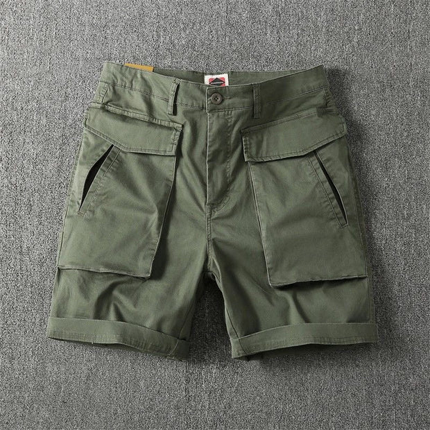 Pantalones cortos para hombre algodón bolsillos cargo estilo casual - Erik