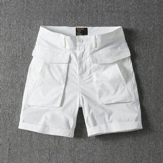 Pantalones cortos para hombre algodón bolsillos cargo estilo casual - Erik