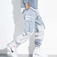 Pantalones cargo para hombre diseño bicolor estilo jogger - Heiko