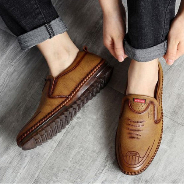 Zapatos casuales para hombre de piel sintética estilo mocasín - Teun
