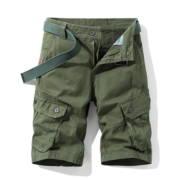 Pantalón corto cargo para hombre con cinturón - Adrien