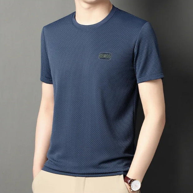 Camiseta para hombre de punto técnico cuello redondo - Enrique